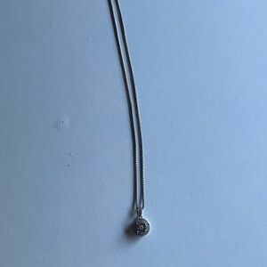 Lab created diamond pendant necklace